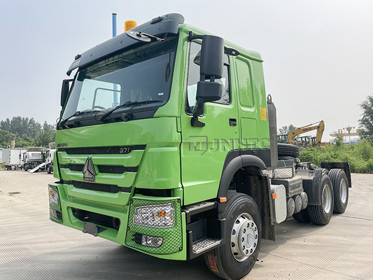 Euro2 LHD Sinotruk Howo 10 катит тележку прицепа для трактора 371 лошадиной силы 50 тонн