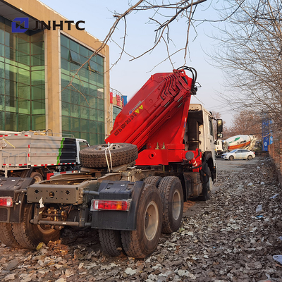 371hp колеса Sinotruk HOWO 6x4 40t 10 вагона с краном 8 тонн телескопичные