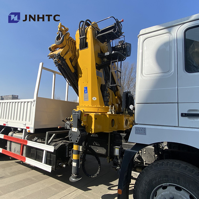 Планшетная тележка груза Dropside установила кран Shacman F3000 6x4
