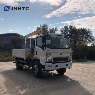Тележка груза плоской плиты установила кран Sinotruk HOWO 4x4 весь привод колеса