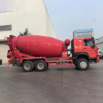 10 тележка 6x4 колес SINOTRUK HOWO конкретная смешивая красная
