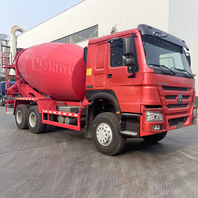 10 тележка 6x4 колес SINOTRUK HOWO конкретная смешивая красная